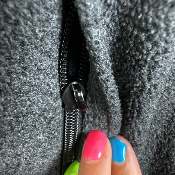 Columbia Gray Fleece Full Zip Jacket Size Small Outdoor Minimalist Neutral Women - Picture 5 of 7